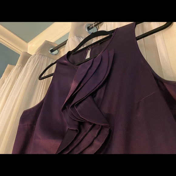 The Limited purple blouse with ruffle detail L - Picture 2 of 5